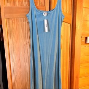 PINK Victoria's Secret Ribbed Tank Top in Light Blue